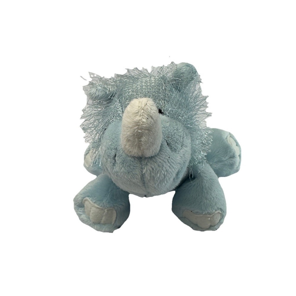GANZ Webkins Blue Rhino Beanie Plush Stuffed Animal Toy No Code